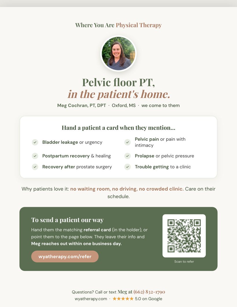 Front-desk flyer